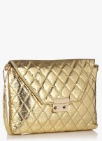 P.H.A.T Gold Quilted Clutch