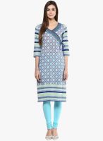 Prakhya Blue Printed Kurta