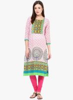 Prakhya Pink Printed Kurta