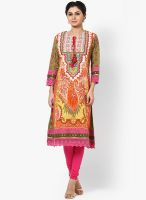 Ritu Kumar Green Printed Kurtis