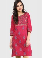 Riya Red Printed Kurtis