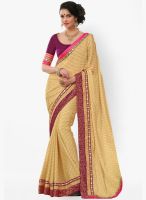 Roop Kashish Beige Embroidered Saree