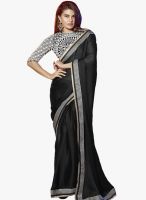 Roop Kashish Black Color Embroidered Saree
