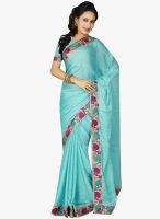 Roop Kashish Blue Embroidered Saree