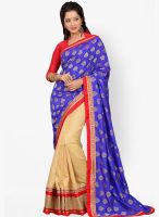 Roop Kashish Blue Printed Saree