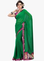 Roop Kashish Green Embroidered Saree