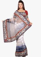 Roop Kashish White Embroidered Saree