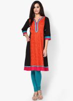 Shree Orange Printed Kurta