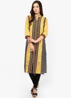 Shree Yellow Embroidered Kurta