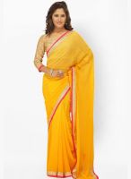 Silk Bazar Yellow Embroidered Saree