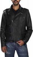 Theo&Ash Full Sleeve Solid Men's Motorcycle Jacket