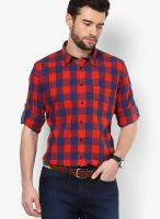 Turtle Solid Red Casual Shirt