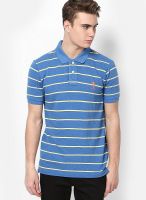 U.S. Polo Assn. Blue Striped Polo T-Shirts