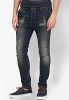 United Colors of Benetton Blue Low Crotch Slim Fit Jeans