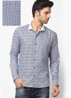 United Colors of Benetton Light Blue Casual Shirts