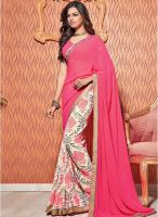 Vishal Pink Printed Saree