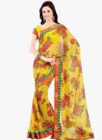 Vishal Yellow Printed Saree