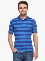 WYM Blue Striped Polo T-Shirt