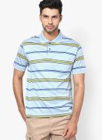 Wilkins & Tuscany Blue Striped Polo T-Shirts