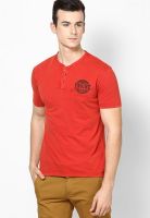 Wrangler Red Henley T-Shirt