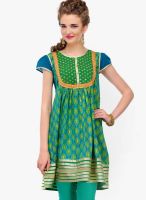 Yepme Green Printed Kurti