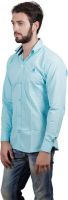 Alnik Men's Solid Formal Light Blue Shirt