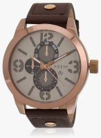 Adexe 007256A-2 Brown/Brown Analog Watch