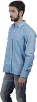 Alnik Men's Solid Formal Light Blue Shirt