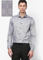 Arrow New York Grey Slim Fit Formal Shirt