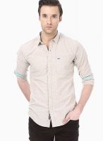 Basics Printed Beige Casual Shirt