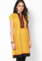 Belle Fille Yellow Printed Kurtis