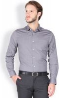 Blackberrys Men's Solid Formal Grey Shirt