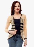 Castle Beige Embroidered Shrug