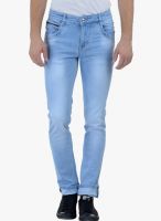 Cobb Blue Mid Rise Slim Fit Jeans