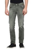 Code 61 Solid Green Slim Fit Jeans