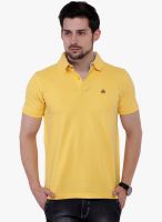 Crimsoune Club Yellow Solid Polo T-Shirts