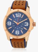 Daniel Klein Dk10579-3 Brown/Blue Analog Watch