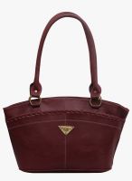 FOSTELO Maroon Polyurethane (Pu) Handbag