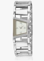 FOSTELO White Stainless Steel Analog Watch