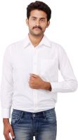 Fbbic Men's Solid Formal White Shirt