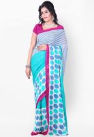 Florence Blue Printed Saree