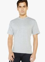 Globus Grey Solid V Neck T-Shirts