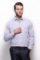 Grasim Men's Checkered Formal Blue Shirt
