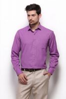 Grasim Men's Solid Formal Pink Shirt