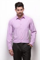 Grasim Men's Striped Formal Blue Shirt