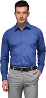 Hancock Men's Checkered Formal Blue Shirt