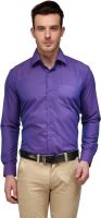 Hancock Men's Solid Formal Purple Shirt