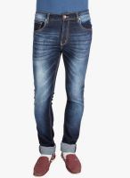 High Star Washed Blue Slim Fit Jeans