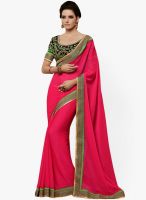 Indian Women By Bahubali Pink Embroidered Sarees