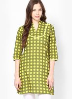 Jaipur Kurti Green Printed Kurtis